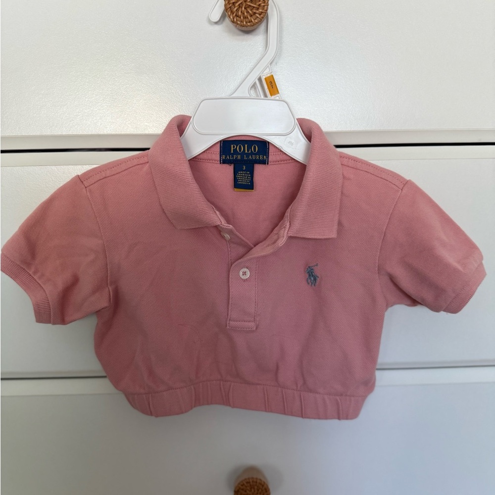 Ralph Lauren Kids Polo in Soft Pink